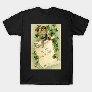 Victorian Valentine&#39;s Day Greeting T-Shirt